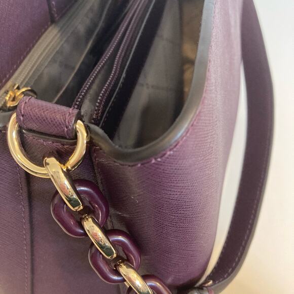 🌺 NWT Authentic Michael Kors Leather Satchel - Picture 8 of 16